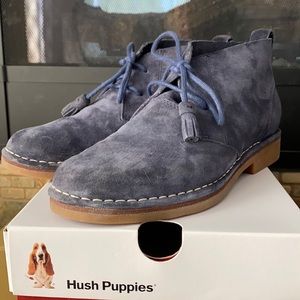 Hush Puppies Cyra Catelyn navy suede ankle bootie size 6.5